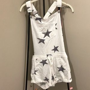 Ocean Drive Star Print Overalls
